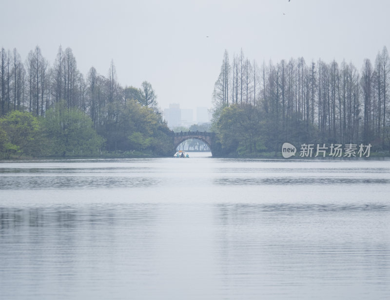 杭州西湖茅家埠江南水乡风景