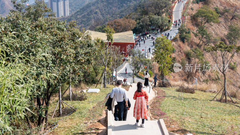 春节期间攀枝花市东华山山体体育公园综合