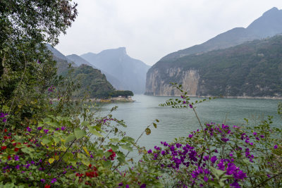 长江三峡重庆奉节瞿塘峡山水风光