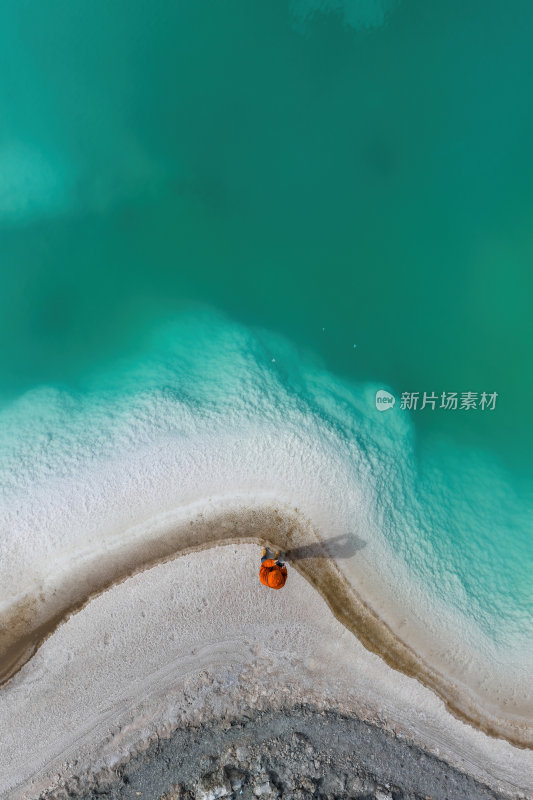 青海海西州察尔汗盐湖网红多颜色高空航拍