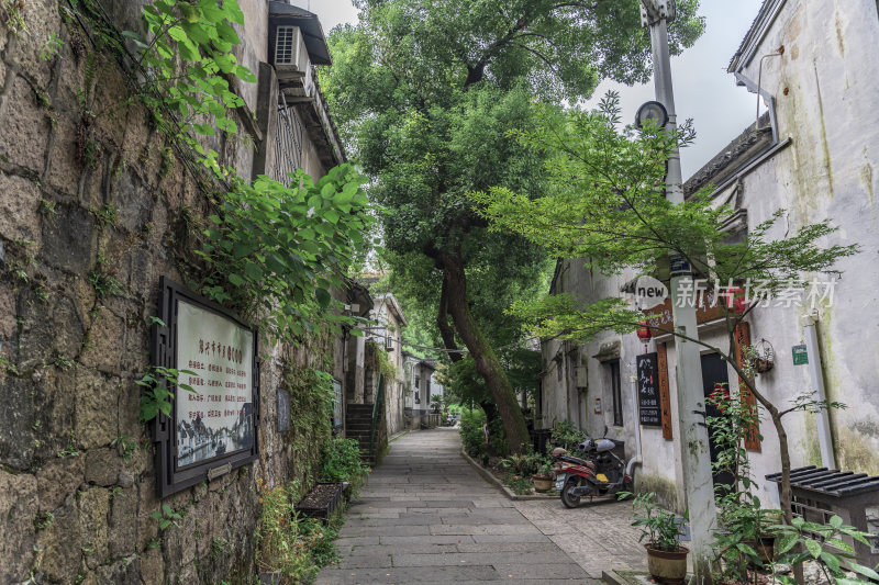 绍兴仓桥直街江南水乡风景