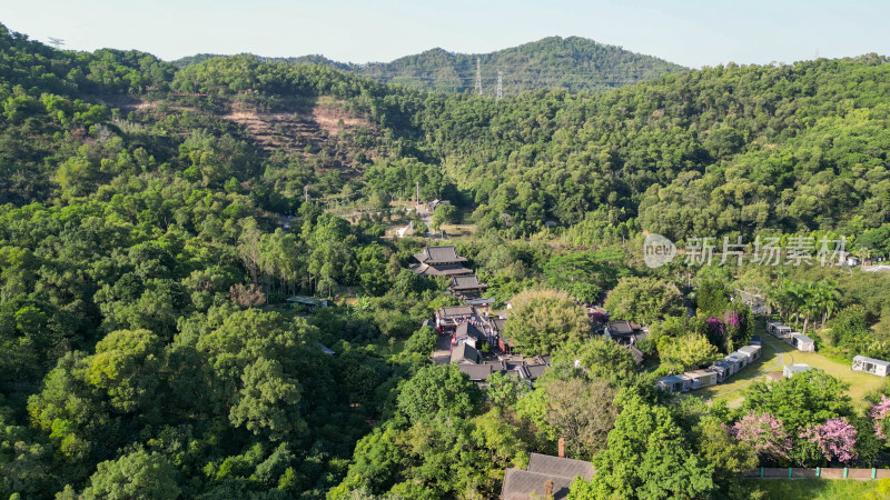 航拍广东中山孙中山故里旅游区