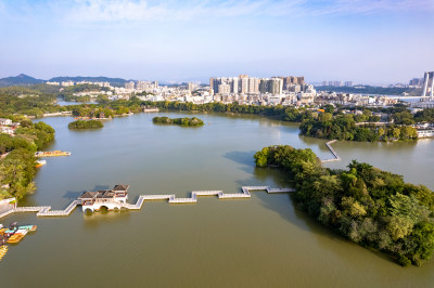 惠州西湖5A景区航拍图