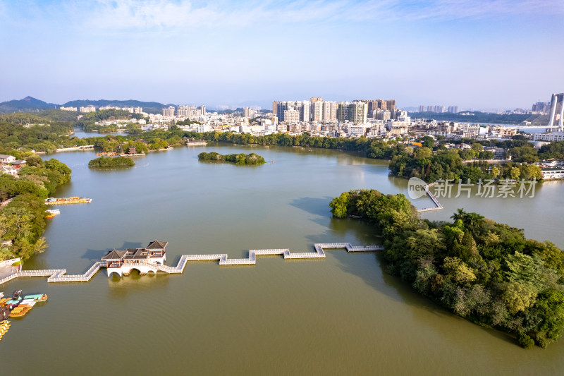 惠州西湖5A景区航拍图