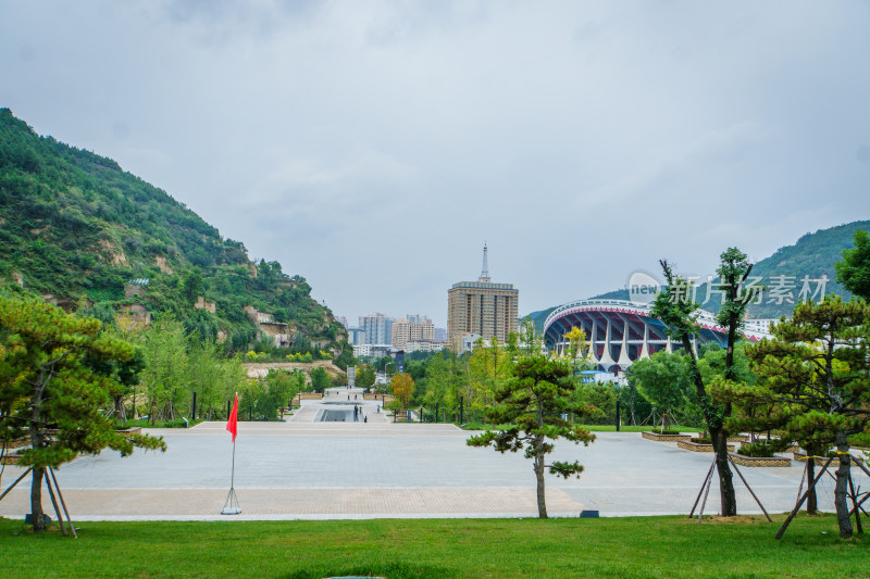 陕西省延安市宝塔山景区 红色旅游景区