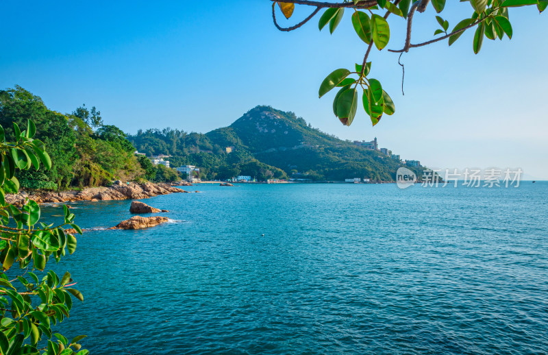 香港赤柱海湾海景海岛自然风光