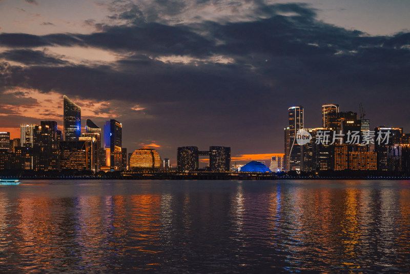 杭州钱江新城夜景