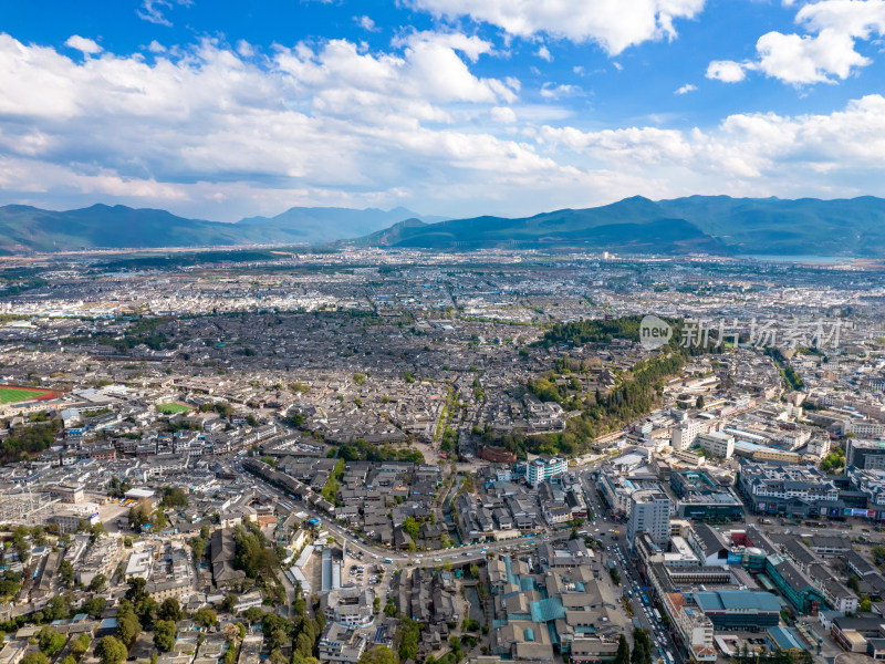 云南丽江古城 A景区航拍