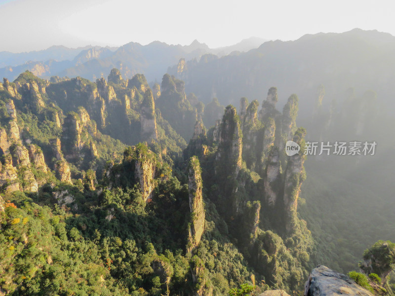 中国湖南张家界国家森林公园旅游风光