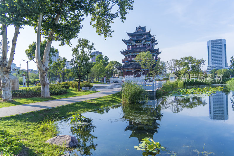 武汉武昌区紫阳公园风景