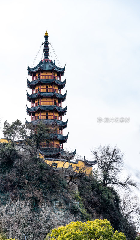 江苏镇江金山寺公园金山寺塔景点景观