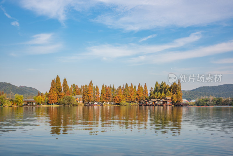 杭州湘湖秋天景观