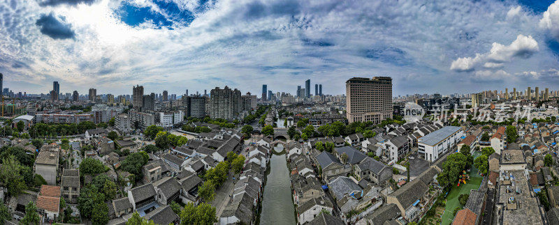 江苏无锡城市全景图航拍