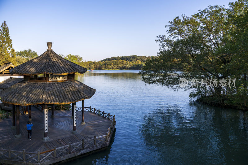 杭州西湖茅家埠江南水乡风景