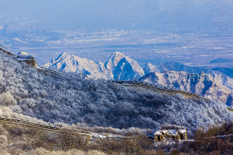 长成雪后冬季风光