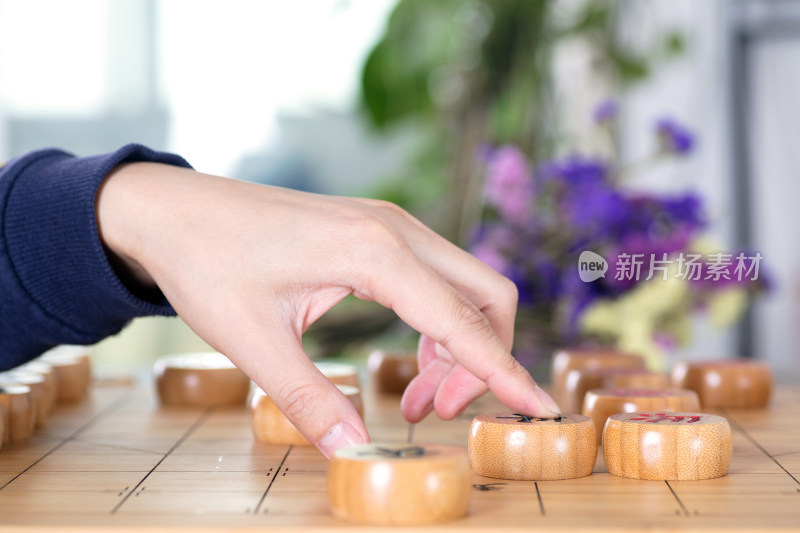 正在下象棋