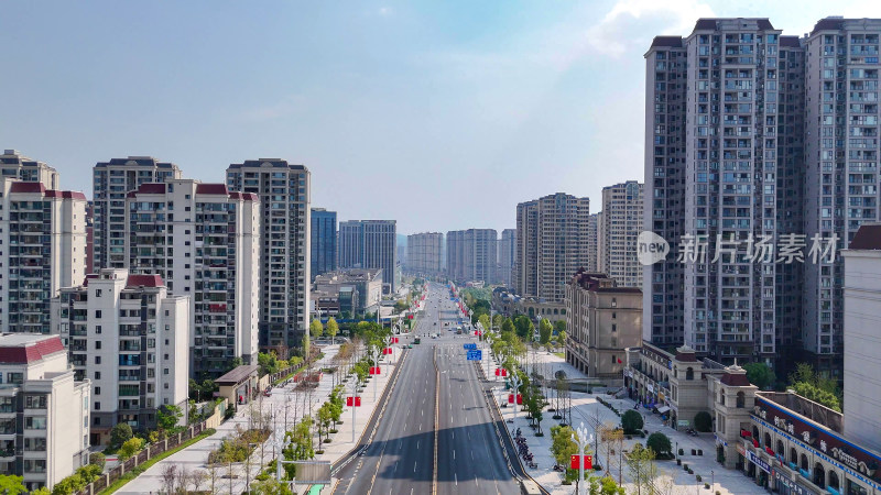 航拍四川达州建设达州大景