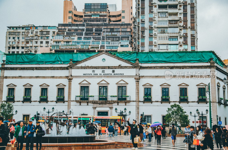 澳门半岛老城区城市风光