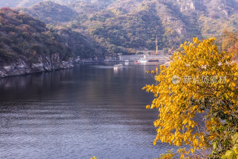 北京青龙峡景区秋季风光