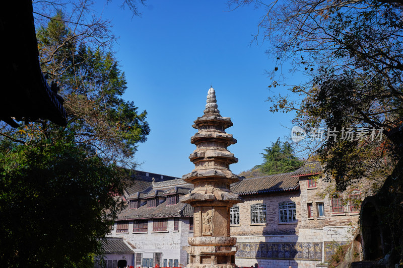 南京栖霞山栖霞寺秋色