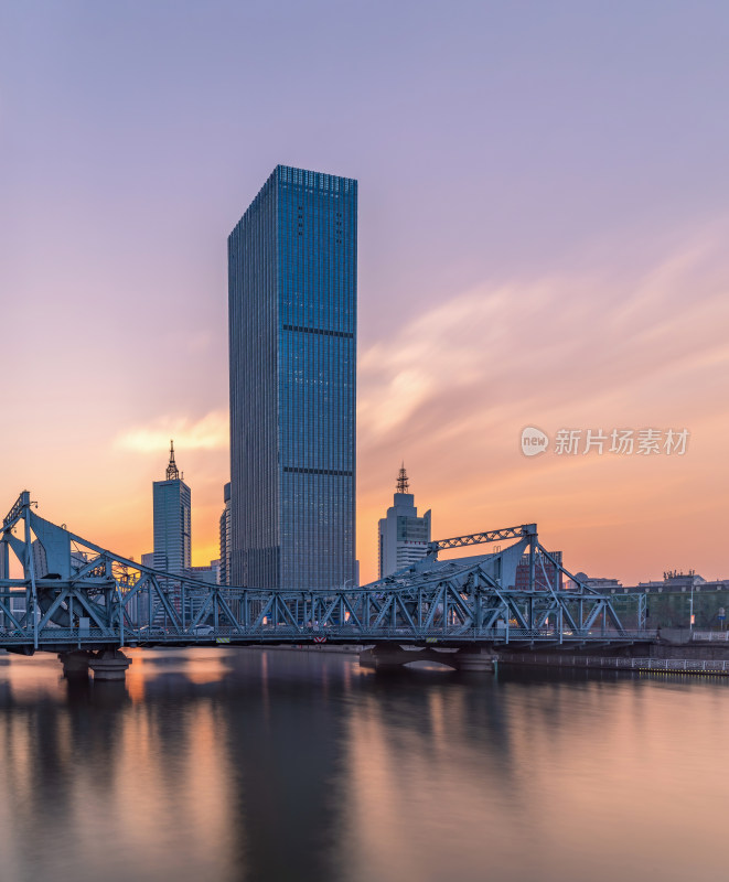 天津市解放桥夜景