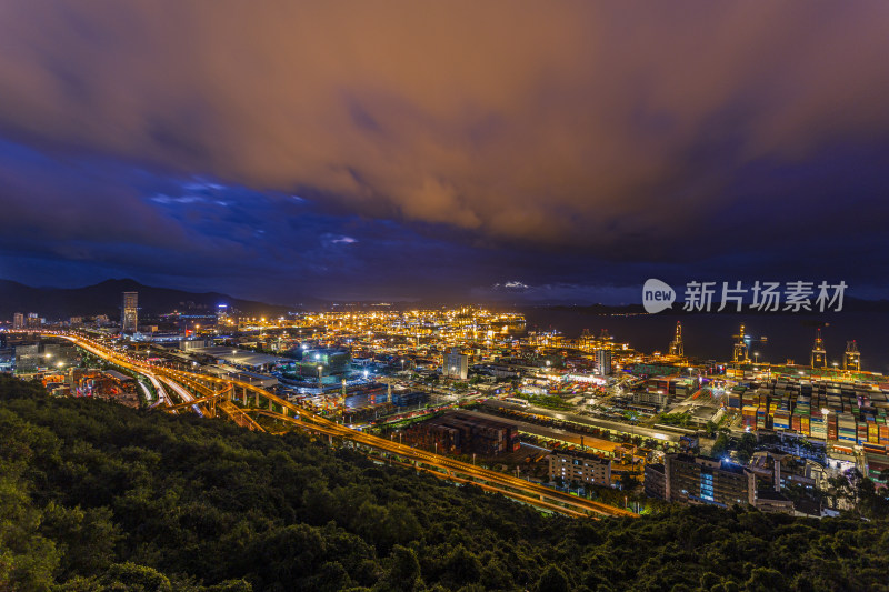 深圳盐田港日出