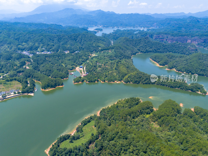 福建三明大金湖5A景区航拍图