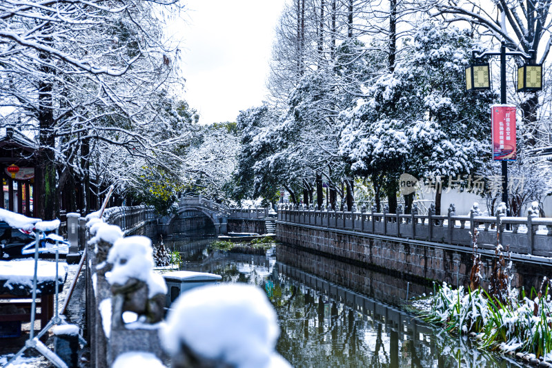 江南雪上海嘉定安亭老街菩提禅寺