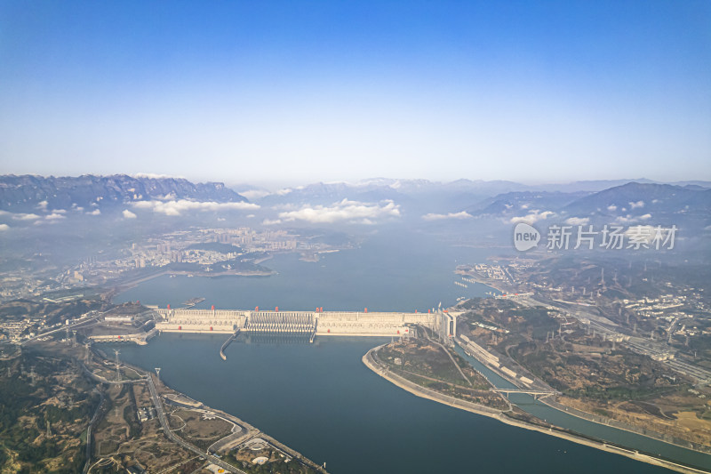 震撼壮美三峡大坝水利工程航拍摄影配图