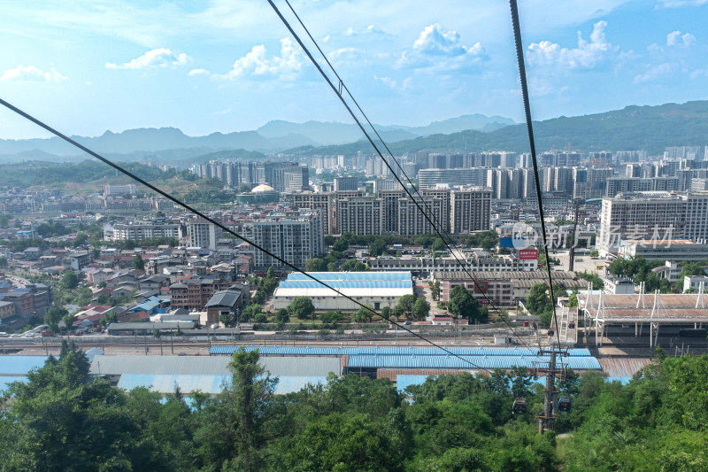 张家界天门山天门洞索道景观