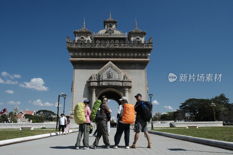 老挝首都万象凯旋门