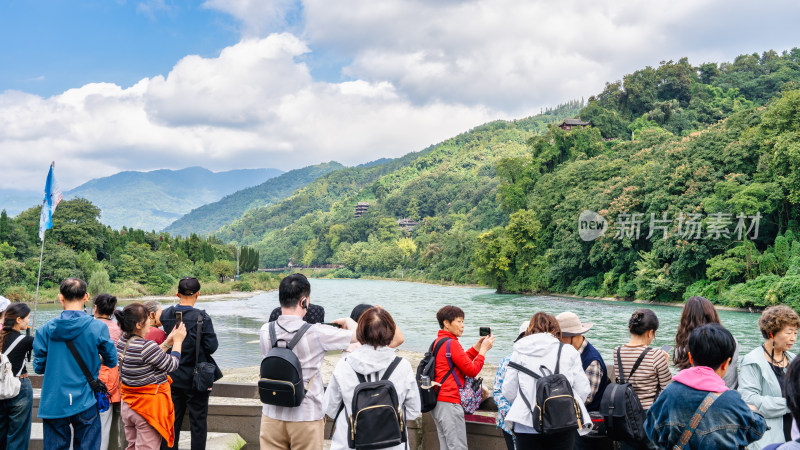 四川都江堰景区旅游综合场景