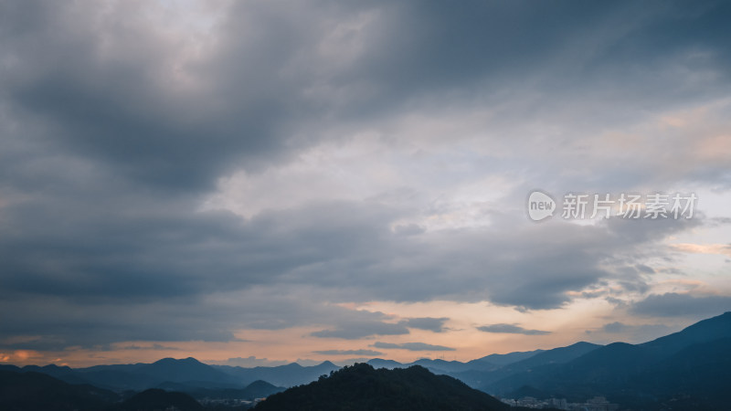 航拍泉州洛江区马甲镇水库自然风光