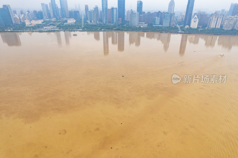 南昌赣江洪水洪峰汛期航拍