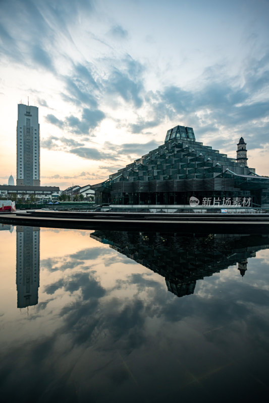 浙江绍兴城市广场大善塔城市建筑景观