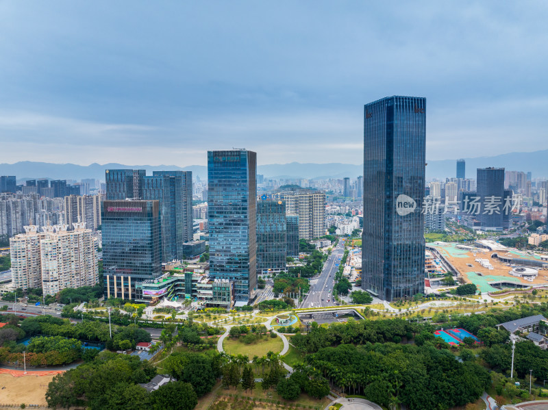 福建福州城市风景航拍建筑