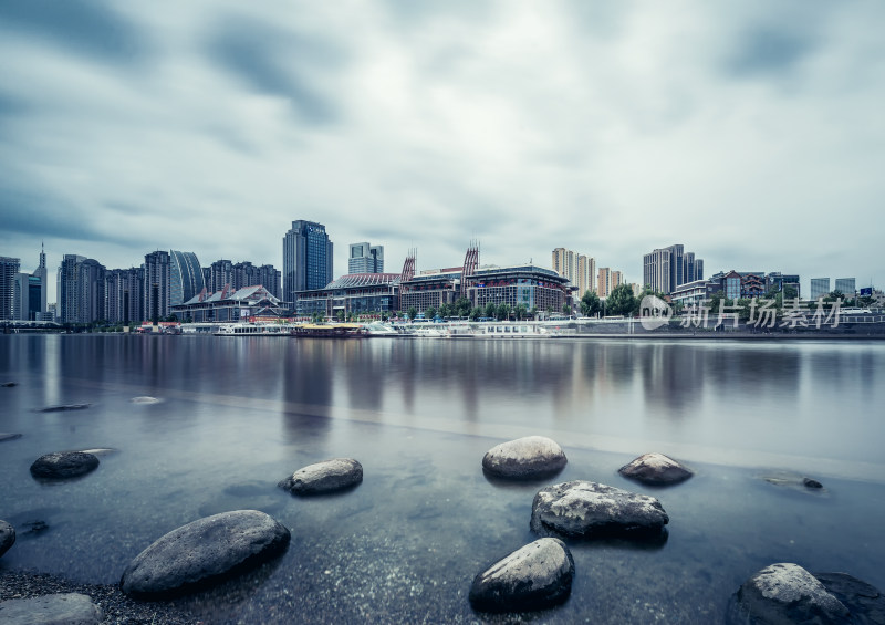 天津城市风光地标建筑城市夜景