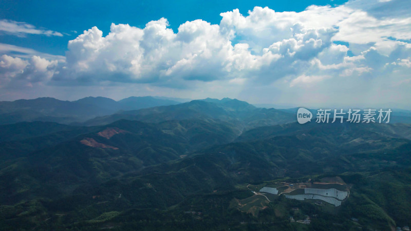 祖国大好河山青山绿水河流航拍