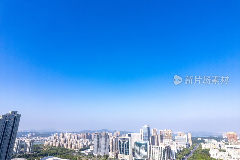 广东惠州市政府及周边建筑航拍摄影图