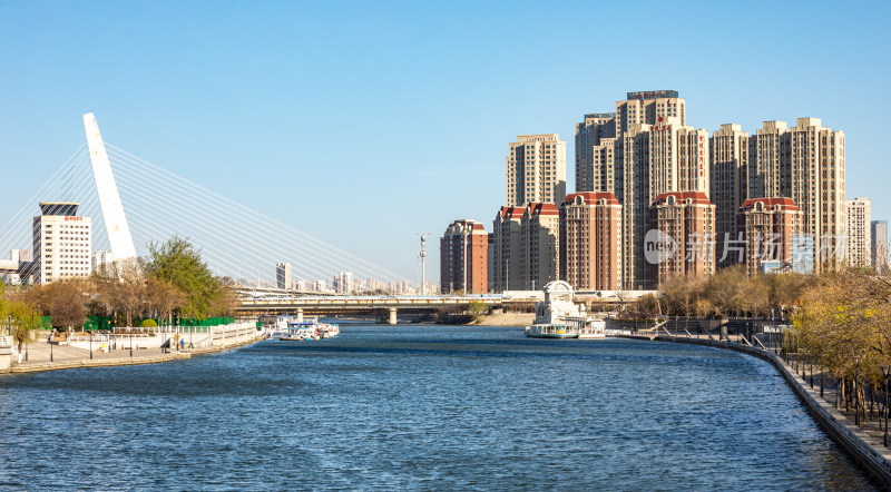 天津津门故里海河风情自然建筑景观