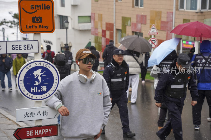 威海高区海岸警察火炬八街巡逻执勤