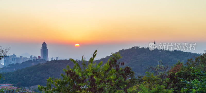 青岛太平山夕阳