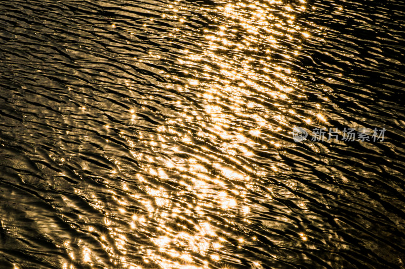 湖面上的金色星芒