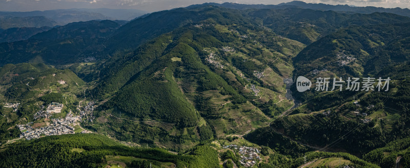 龙陵松山战役遗址高视角航拍