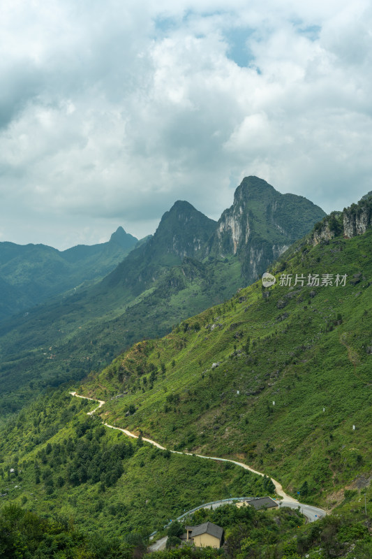 贵州高原山景公路素材