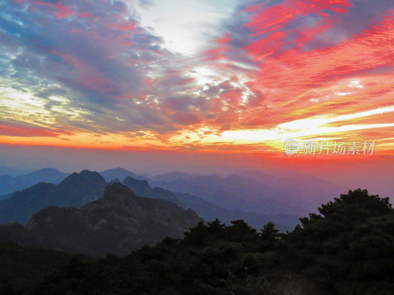 中国安徽黄山旅游风光