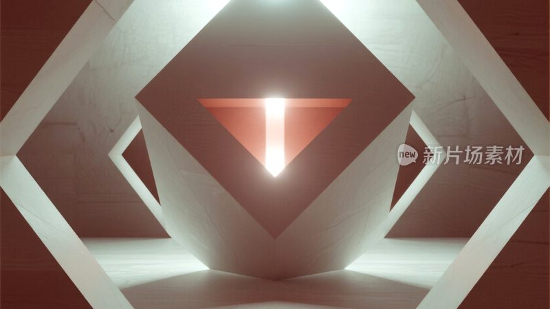 几何结构光影艺术画面