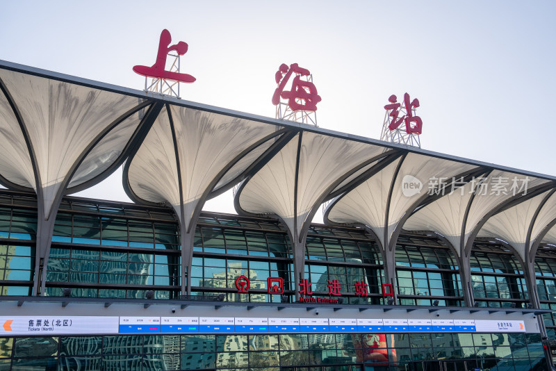 上海站北进站口建筑外观