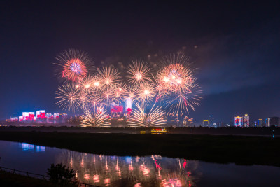 湖南长沙市橘子洲烟花秀