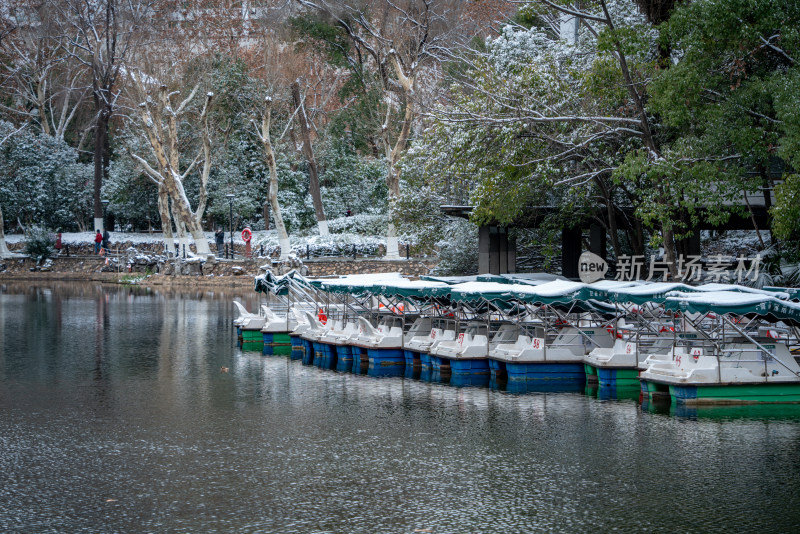 武汉中山公园雪景